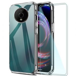 FortiCase Coques pour Nokia X20 avec 2 Verres Tremp&eacute;s,Transparent Silicone Etui,9H Anti-Rayures,Souple TPU Cover Antichoc Housse Anti-Rayures,pour Nokia X20 Protection &eacute;cran - 2G (Lanni Trade, neuf)