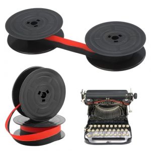 2 Pi&egrave;ces GR4 Ruban pour Machine &agrave; &Eacute;crire,Ruban Machine a Ecrire en Nylon,Ruban De Machine &Agrave; &Eacute;crire Double Paquet,Compatible avec les Mod&egrave;les Classiques Typewriters de 10 M&egrave;tres Chacun,(Noir & Rouge). (DanLanYi, neuf)