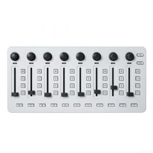 Besttoolifes Contr&ocirc;leur MIDI sans fil, connexion BT console de mixage USB, 8 boutons rotatifs, 43 touches assignables, encodeurs &agrave; 360 degr&eacute;s, design portable, compatible avec plusieurs DAW (ZHIHEHUI, neuf)