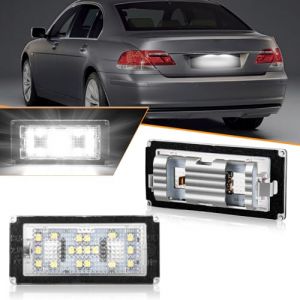 OZ-LAMPE 2 Pi&egrave;ces LED &Eacute;clairage de plaque d'immatriculation pour BMW E65 E66, LED Eclairage Plaque Immatriculation avec Canbus Aucune Erreur (gempro carparts, neuf)