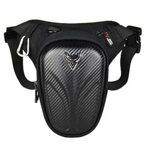 Moto Drop Leg Bag Oxford Taille Pack pour Hommes Femmes Bum Hip Fanny Ceinture Sac À Main Pochette Voyage en Plein Air Randonnée Cyling Cuisse Sac À Dos (XieBen, neuf)