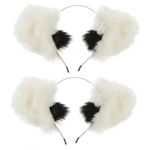 LIFKOME 2 Pièces oreille en peluche oreilles d'animaux oreilles de rat velu decoration fete Accessoire de déguisement -tête oreille de chat en peluche -tête chat élégant en tissu (Yaeerang, neuf)