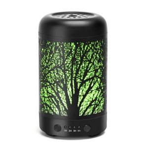 Aigostar Diffuseur d'Huiles Essentielles, Diffuseur Ultrasonique de 100 ML, Humidificateur d'air et Diffuseur d'arômes, Diffuseur Ultrasonique USB, Minuterie de 1/2/3 Heures. (AIGOTECH, neuf)