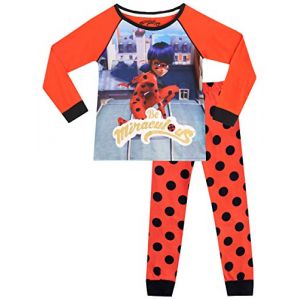 Miraculous - Ensemble De Pyjamas - Ladybug - Fille,8-9 ans,Multicolore (Character FR, neuf)