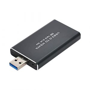 chenyang Carte adaptateur convertisseur SSD externe Mini PCI-E mSATA vers USB 3.0 avec boîtier SA-092-106-119-U3-294 (ChenYang Cable, neuf)