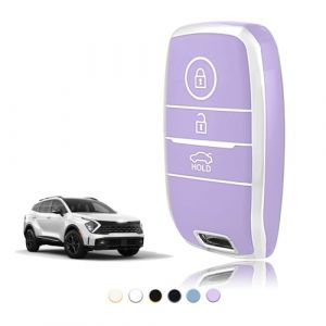 TOOMUME Coque Cl&eacute; TPU, Etui Cl&eacute; &Eacute;tui Cl&eacute; Adapt&eacute; pour Kia Sportage GT Line Sorento Picanto Soul NIRO Rio Stonic Optima Ceed Forte Koup, Couvre Clef Cache Cle Voiture Tel&eacute;commande - Smart Key (TOOMUME, neuf)