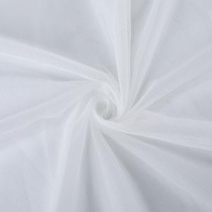 CABODYALS Tissu en Maille de Polyester 1.6 m Filet Respirant Blanc Tulle Transparent au M&egrave;tre Voile Doux Tissu Moustiquaire Solide pour la Couture la Fabrication D'Artisanat Robes de Mari&eacute;e V&ecirc;tements (CABODYALS, neuf)