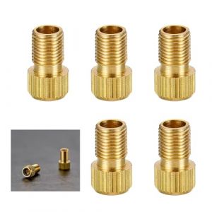 5 pièce Embout Pompe Velo,Voiture gonflage Pneu Valve Adaptateur,vélo tubeless air compresseur adaptateurs Accessoire,Universel Bicycle Petit gonfleur Presta Bouchon kit pour Moto VTT valves raccord (biu-shop, neuf)