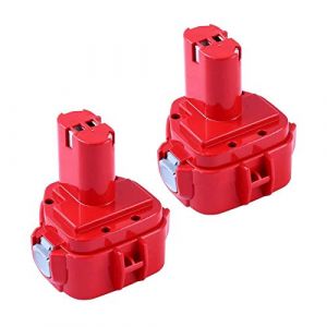 Topbatt 2X 3.6Ah pour Makita 12V Batterie de Remplacement Ni-MH 1222 PA12 1220 1233S 1233SA 1233SB 1233 1234 1235 1235B 1235F 192696-2 192698-2 192698-A 193138-9 193157-5 ML120 (TOPBATT-FR, neuf)