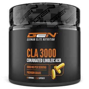 CLA - 240 capsules de 1000 mg chacune - Fortement dosé avec 3000 mg par portion journalière - Acide linoléique conjugué acide gras (Varento, neuf)