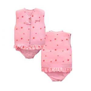 Maillot de Bain Flottant pour garçon et Fille : Fraise - Maillot bouée - Combinaison Flottante - Gilet Flottant Confortable pour la Sécurité et l'Apprentissage de la Natation (Taille 4 (17/19kg)) (Greystone SAS, neuf)