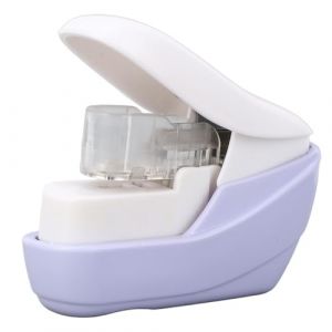 Agrafeuse sans Agrafeuse, Machine &agrave; &eacute;conomie d'effort pour les Occasions de Reliure de Papier, Pince &agrave; Sertir Violette, Agrafeuses de Bureau &agrave; &eacute;conomie d'effort (Fendysey, neuf)