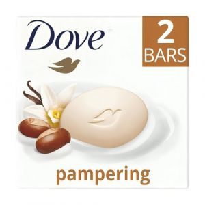 Dove Lot de 2 barres de savon 90 g – Idéal pour le bain, le beurre de karité colombe vanille, les barres de savon Dove (MsZar, neuf)