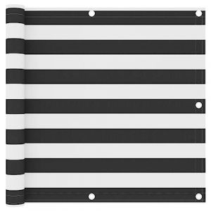 vidaXL Ecran de Balcon Brise-Vue Brise-Vent Store de Jardin Ecran de Protection Ecran d'Intimit&eacute; Ext&eacute;rieur Anthracite et Blanc 90x500 cm Tissu Oxford (vidaXL FR, neuf)