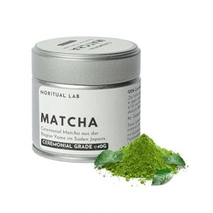 Ceremonial Matcha - Poudre de Matcha pure du Japon - Ceremonial Grade - Th&eacute; vert Matcha original - Premi&egrave;re r&eacute;colte - 100% naturel et test&eacute; en laboratoire - 40g (NORITUAL LAB, neuf)
