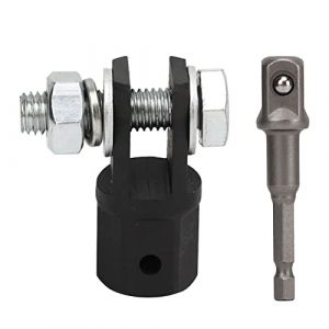 Adaptateur de Cric à Ciseaux de Voiture, Adaptateur de prise de cric à ciseaux 1/2 Pouce Adaptateur de Perceuse à Douille pour Cric à Ciseaux à Anneau ou à Double Trou (Sinoor, neuf)