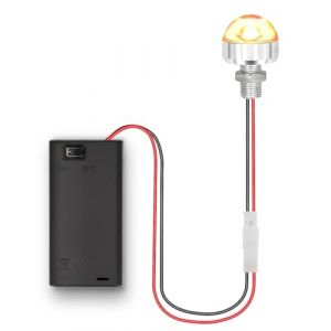 enwant Support de Pile AA avec Mini Lampe LED et Interrupteur Kit d'&eacute;clairage pour Maison de poup&eacute;e, lumi&egrave;res LED Miniatures &agrave; Piles, bo&icirc;te &agrave; Piles 3 V, 1 Paquet(Red) (YinYou, neuf)
