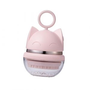 Ipetboom 1ensemble Brosse De Nettoyage Rotative Pour Visage Masseur Facial Électrique Adorable Forme De Chat Avec Têtes De Brosse Nettoyage Et Massage Pour Peau Ferme Et Élastique Pour (hikarish, neuf)