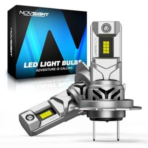 NOVSIGHT Ampoule H7 LED Voiture 90W 30000LM 6500K H7 LED Lampes de Phares Voiture Automobile Format Mini 1:1 avec Ventilateur de Refroidissement Remplacement pour Kit de Conversion, Lot de 2 (WindyHomeStore, neuf)