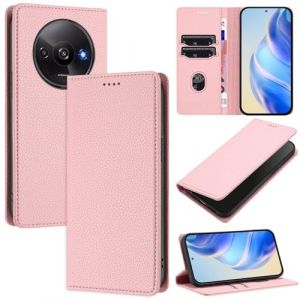 xinyunew Coque pour Xiaomi Redmi A3 4G/Redmi A3X/Poco C61, RFID Blocage Portefeuille Etui &agrave; Rabat, Housse en Cuir PU pour Xiaomi Redmi A3 4G/Redmi A3X/Poco C61, Rose (xinyunew, neuf)