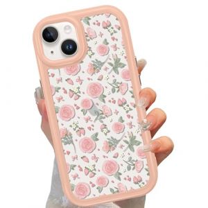 Saqmkil Coque pour iPhone 14/iPhone 13 6,1 Pouces, Housse Anti-Rayures Protection &Eacute;tui avec Aesthetic Design Motif, Silicone Transparente Femme Fille Coque Etui Bumper Cover pour iPhone 13, Fleur 01 (CALLUM THOMSON, neuf)