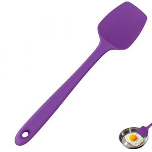 U-Taste Spatule cuill&egrave;re extra large en silicone de 35 cm, r&eacute;sistante &agrave; la chaleur jusqu'&agrave; 315&deg;C, de qualit&eacute; alimentaire, sans couture, flexible, pour la cuisson, le m&eacute;lange et le grattage (Violet) (U-Taste Direct, neuf)