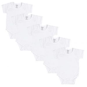 TupTam Body B&eacute;b&eacute; &ndash; Lot de 5 Body B&eacute;b&eacute; Gar&ccedil;on en Coton &ndash; Body B&eacute;b&eacute; 0-3 Mois Respirants et Pratiques, Mix de couleurs 4, 104 (LotteStyle, neuf)