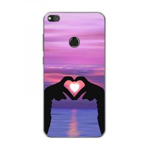 KARTXITAI Coque Compatible avec Huawei P8 Lite 2017/P9 Lite 2017,Housse &Eacute;tui de Protection en Ultra Transparente Silicone en Gel TPU Souple Case Cover Shock-Absorption-Love, Ciel, Coucher de Soleil (KARTXITAI, neuf)