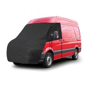 Opaltool B&acirc;che de Protection Thermique Camping Car pour 2007-2017 VW C-Rafter, 420D B&acirc;che de Protection Pare-Brise Camping Car Integrale avec 10 Bandages et Aimants (raisetty, neuf)