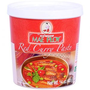 Mae Ploy Thai Red Curry Paste - 14 ounce per jar by Mae Ploy [Foods] (OG-ASIA, neuf)