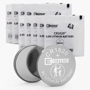 EEMB 10 Pack CR1620 Batterie 3V Batterie au Lithium Bouton Coin Batterie 1620 ECR1620, DL1620 pour Montre, Boîte à Clés, Calculatrice, Téléommande de Voiture, Jeux Mobiles, Jouets (All Things Lithium, neuf)