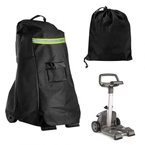 Soekodu Housse pour Robot Nettoyeur de Piscine Dolphin, Couvercle Robot de Piscine avec Poign&eacute;e Cordon de Serrage Poches et Bandes R&eacute;fl&eacute;chissantes, &eacute;tanche &agrave; la Poussi&egrave;re (JinsenTGG, neuf)