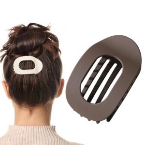 Pince à Cheveux Plate, Barettes Cheveux Femme, Pince à Cheveux Bec De Canard, Pince Plate Pour Cheveux, Pince Cheveux Femme Plate, Pinces à Cheveux Au Design Courbé, Pince Cheveux Forte Tenue (C) (sSaangiAO, neuf)