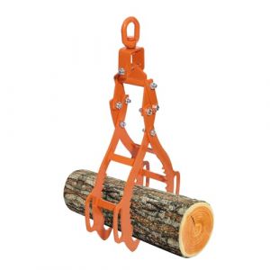 Pince foresti&egrave;re pour troncs d'arbres jusqu'&agrave; 710 mm, pince &agrave; d&eacute;pla&ccedil;age, pince &agrave; bois, pince &agrave; dos pour travaux de chargement dans la for&ecirc;t, pince de levage avec 4 mandrins de serrage, force de (AOLIGYER, neuf)
