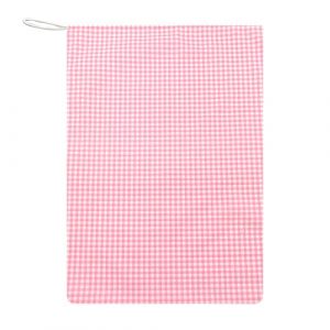 Panini Tessuti Sac pochon pour cr&egrave;che ou Maternelle - 100% Coton, Fermeture par Cordon, Taille 46x60 cm, Porte-Habits pour gar&ccedil;ons et Filles. Made in Italy. Square Rose Fantaisie (Panini Tessuti, neuf)