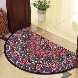 Guest Ruyunlai Paillasson Tapis D'entréE Demi Lune IntéRieur Dexterieur pour Terrasse Rond Exterieur Entree D’Entree Interieur Absorbant Coeur Rose 60x90cm (Guest Ruyunlai, neuf)