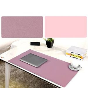 Lifup Sous-main en Cuir PU Étanches Tapis de souris Antidérapante pour Bureau et Maison Double face Violet Rose 55x40cm (Gaptop EU, neuf)