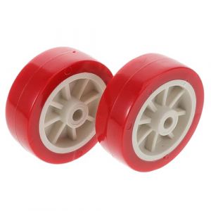 GETAJGHSD 2 Pi&egrave;ces Roulettes Pivotantes Pour Table &Eacute;l&eacute;vatrice De Deux-roues Lot Compatible Avec Vtt Scooter Pour Cric &agrave; Ciseaux Plateau Large Rouge Accessoires De R&eacute;paration (CHIRISI, neuf)
