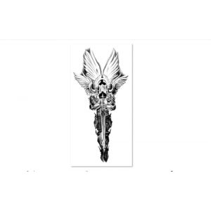 Deux autocollants de tatouage à base de plantes d'ange d'armure, jus semi-permanent, imperméable à l'eau deux semaines de longue durée, faux tatouage d'autocollant de tatouage (CHJWEIHHERT, neuf)