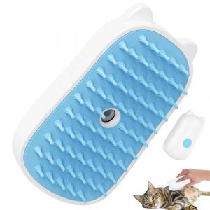 Brosse &agrave; vapeur pour chat, brosse &agrave; vapeur pour chat,Brosse de toilettage pour massage pour chien - Lisseur &agrave; vapeur pour chat avec bouton pour enlever les poils l&acirc;ches, brosse pour cheveux longs et c (sangsenlt, neuf)
