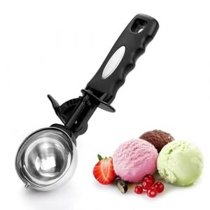 Cuillère à portion de 6 cuillères à soupe, grande cuillère à crème glacée avec gâchette, cuillère à pâte à biscuits de 7 cm, cuillère à crème glacée, cuillère à cupcakes et muffins, prise en main (TJ POP, neuf)