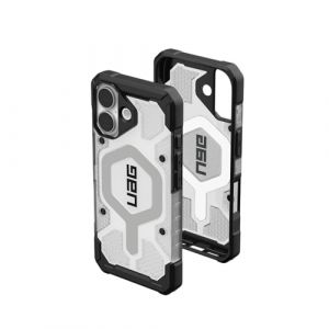 Urban Armor Gear Pathfinder MS Housse Compatible Apple iPhone 17 Coque (Chargement sans Fil/magn&eacute;tique, Protection Contre Les Chutes Selon la Norme Militaire) Ice/Argent (UAG EU Official, neuf)