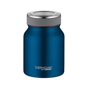 TC FOOD JAR 0,50 l, bleu saphir mat, r&eacute;cipient isotherme pour nourriture, en acier inoxydable, 9 h chaud/14 h froid, r&eacute;cipient isotherme pour soupe, c&eacute;r&eacute;ales, par THERMOS, pour lave-vaisselle, gobelet (Big-Buy-de , Preise inkl. MwSt., neuf)