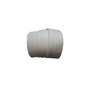 Ruban SANGLE Tressé - Unie ou Bicolore (23 mm / 30 mm / 40 mm) AU MÈTRE (blanc, 30 mm) (ILC MERCERIE PARADIS, neuf)