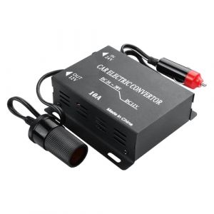 PNGKNYOCN Convertisseur de voiture 24 V vers 12 V, 10 A 120 W allume-cigare 24 V vers 12 V pour projets électroniques automobiles, camions et bricolage (KANGPING, neuf)