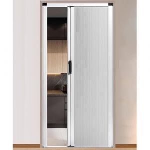 Portes Pliantes télescopiques Porte Accordéon Personnalisable, Porte intérieure Pliable de 200/220/ 240 cm pour la Cuisine, Le Bureau et Le Balcon, Portes de Placard occultantes avec Accessoires de m (FR Magasin Phare, neuf)