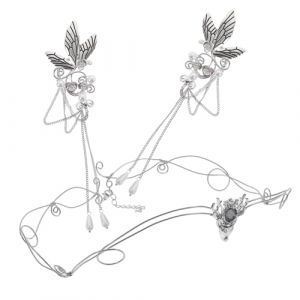 BIUDECO Boucles Oreilles Fantaisie Non Perc&eacute;es Couronne avec Pompons et Adolescentes Ensemble &Eacute;l&eacute;gant et Confortable Accessoire Mode (Cosenlong, neuf)