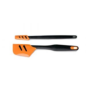 TUPPERWARE Spatule silicone E09 + Spatule Silicone fine E19 orange noir (1LEAGUE, neuf)