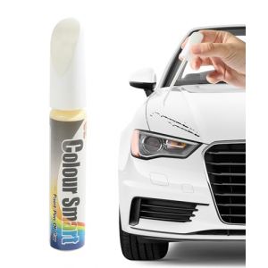 Xibao Stylo Retouche Peinture Voiture,Retouche Peinture Voiture,R&eacute;paration des &eacute;clats de Pierre et des Rayures sur la Voitures,Convient &agrave; la plupart des Voitures,Camions,Micros ou VUS (Blanc) (Flywing Auto, neuf)