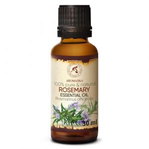 Huile Essentielle de Romarin - 30ml - Rosmarinus Officinalis pour Diffuseur - Aromath&eacute;rapie - Huile essentielle Romarin vert Parfum pour Humidificateur - Sauna - Cosm&eacute;tique - Bougies - Relaxation (AROMATIKA trust the power of nature, neuf)